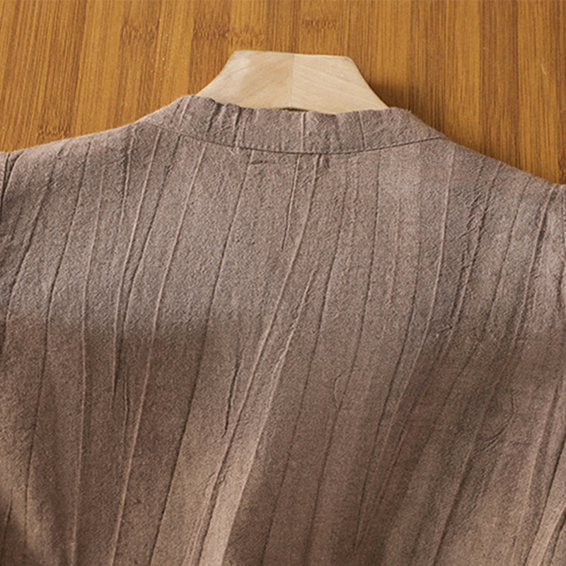 Chaleco sin mangas de algodón para mujer con diseño retro de rana y botones de Buddha Stones - image 14