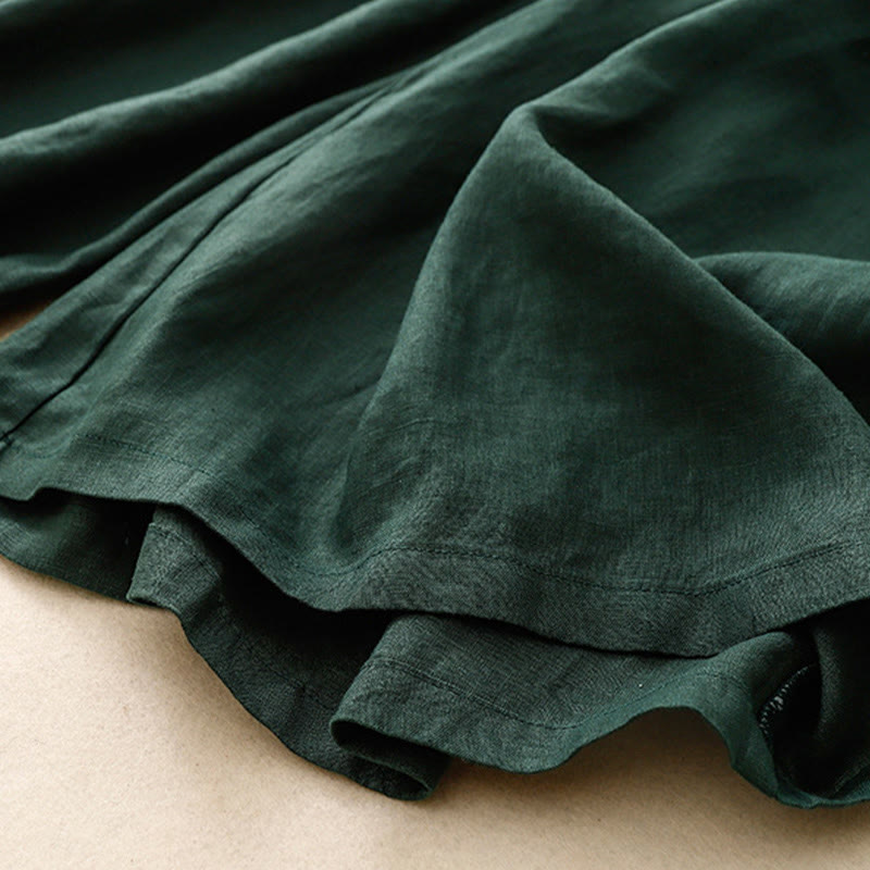 Pantalones capri de verano con cintura elástica y pernera ancha para mujer con bolsillos de Buddha Stones - image 28