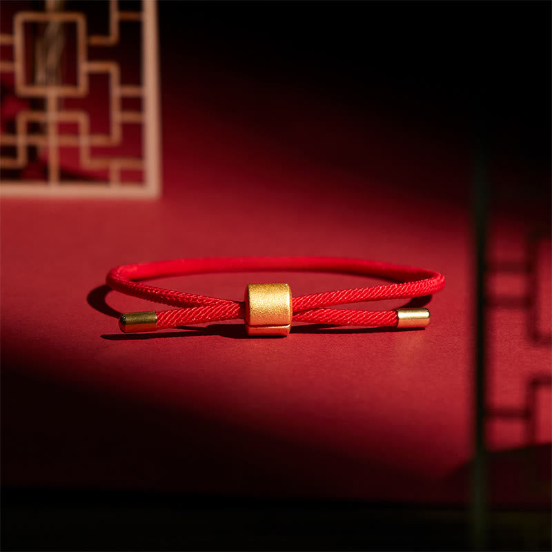 Pulsera de hilo rojo de la suerte con Buddha Stones