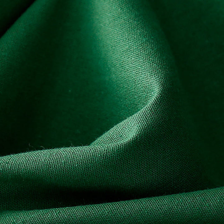 Vestido midi de lino y algodón con cuello en V, media manga y bolsillos, estampado de flores de primavera y Buddha Stones - image 11