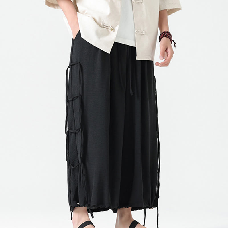 Pantalones de licra con diseño de Buddha Stones , holgados e informales, con cordón en la cintura, para hombre, de largo 7-8, con bolsillos - image 10