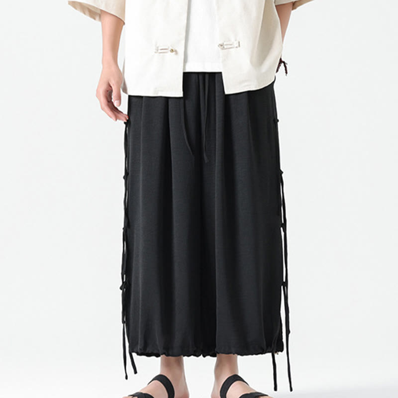 Pantalones de licra con diseño de Buddha Stones , holgados e informales, con cordón en la cintura, para hombre, de largo 7-8, con bolsillos - image 6