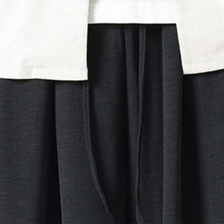 Pantalones de licra con diseño de Buddha Stones , holgados e informales, con cordón en la cintura, para hombre, de largo 7-8, con bolsillos - image 8