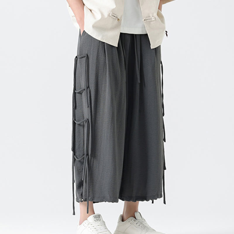 Pantalones de licra con diseño de Buddha Stones , holgados e informales, con cordón en la cintura, para hombre, de largo 7-8, con bolsillos - image 17