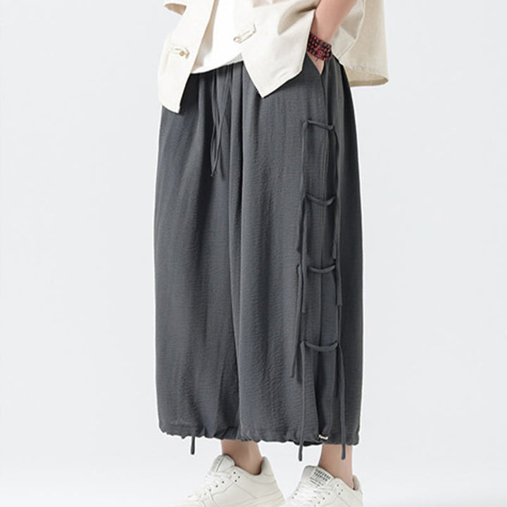 Pantalones de licra con diseño de Buddha Stones , holgados e informales, con cordón en la cintura, para hombre, de largo 7-8, con bolsillos - image 18