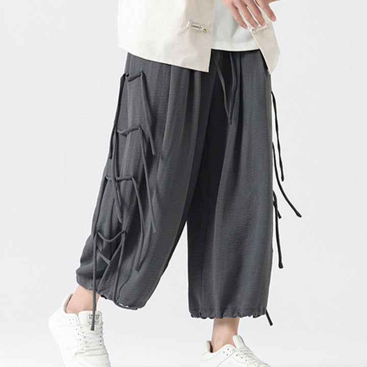 Pantalones de licra con diseño de Buddha Stones , holgados e informales, con cordón en la cintura, para hombre, de largo 7-8, con bolsillos - image 21
