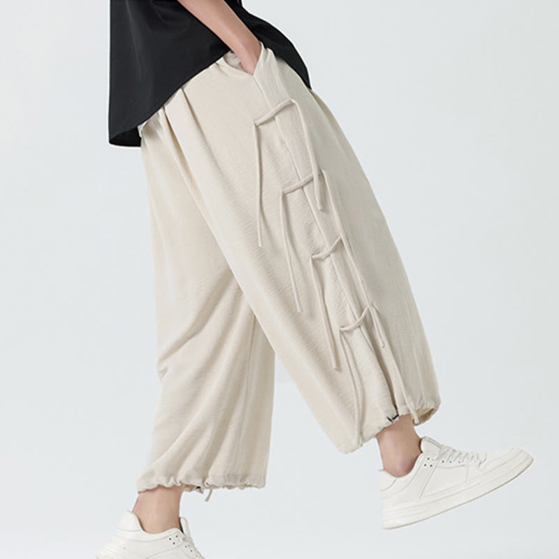 Pantalones de licra con diseño de Buddha Stones , holgados e informales, con cordón en la cintura, para hombre, de largo 7-8, con bolsillos - image 31
