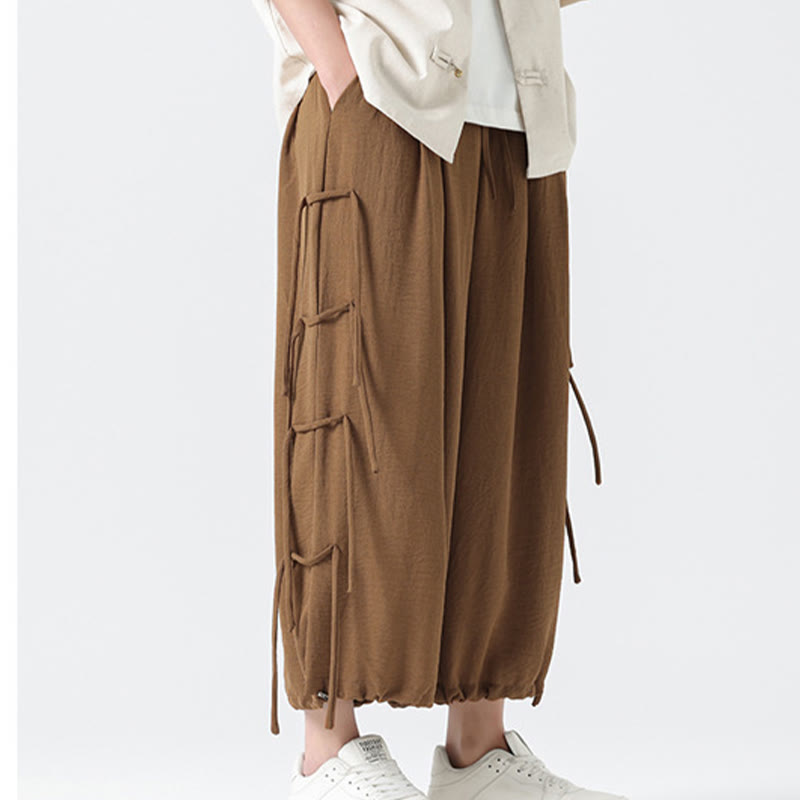 Pantalones de licra con diseño de Buddha Stones , holgados e informales, con cordón en la cintura, para hombre, de largo 7-8, con bolsillos - image 35