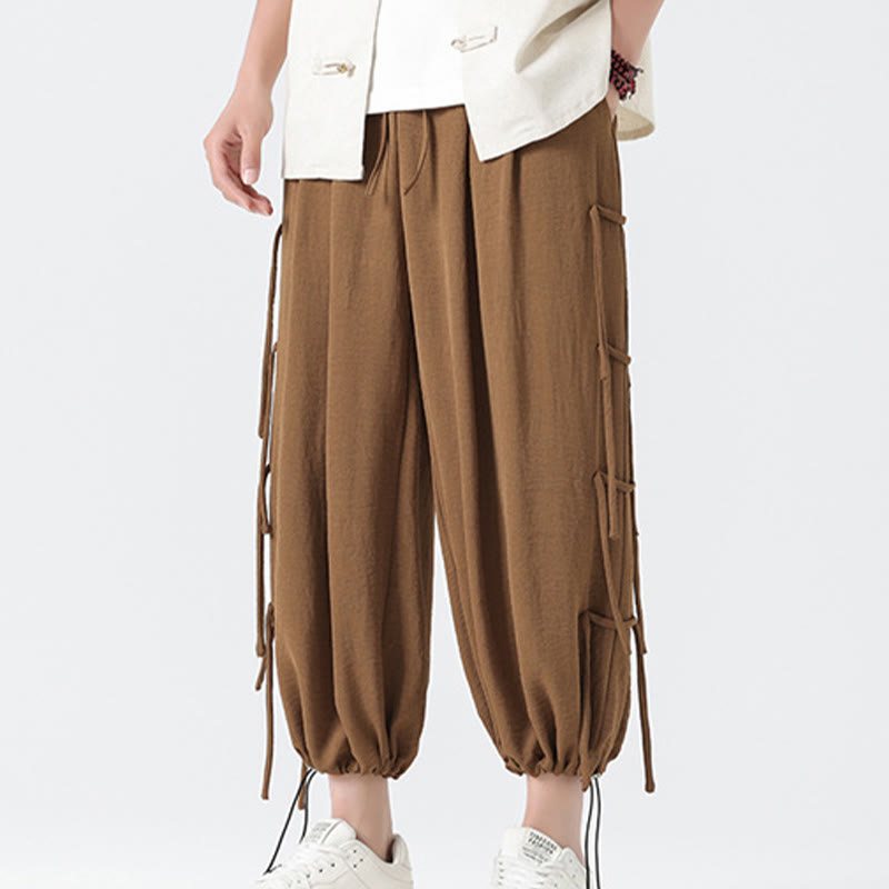 Pantalones de licra con diseño de Buddha Stones , holgados e informales, con cordón en la cintura, para hombre, de largo 7-8, con bolsillos - image 38
