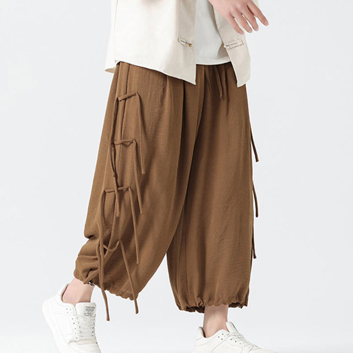 Pantalones de licra con diseño de Buddha Stones , holgados e informales, con cordón en la cintura, para hombre, de largo 7-8, con bolsillos - image 37
