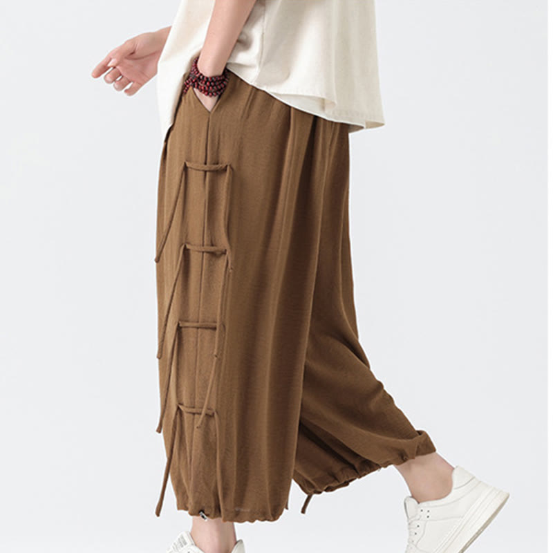 Pantalones de licra con diseño de Buddha Stones , holgados e informales, con cordón en la cintura, para hombre, de largo 7-8, con bolsillos - image 39
