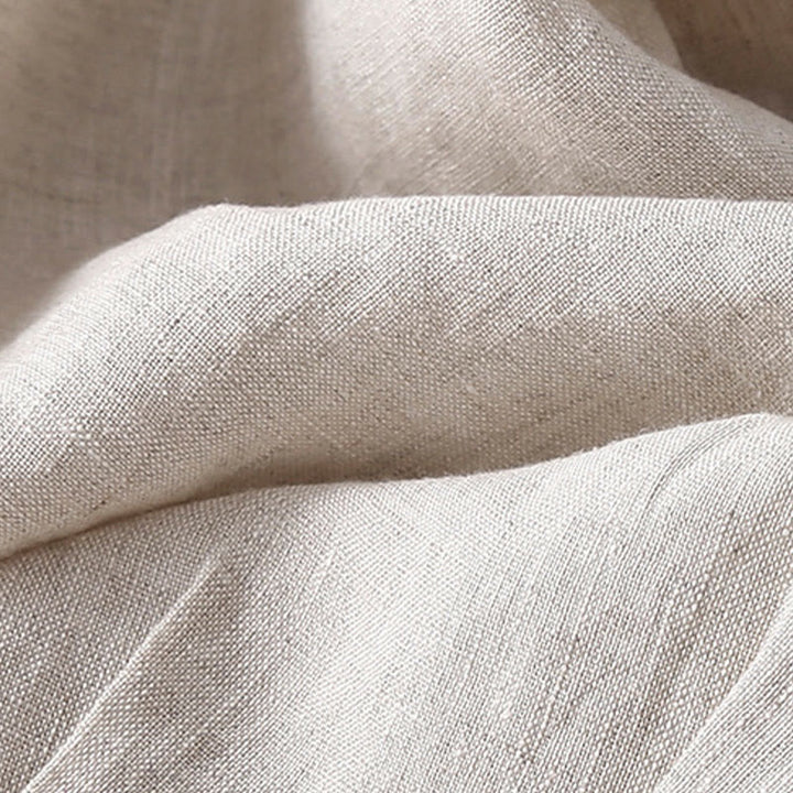 Pantalones harén de lino y algodón con encaje liso para mujer con bolsillos y Buddha Stones - image 12