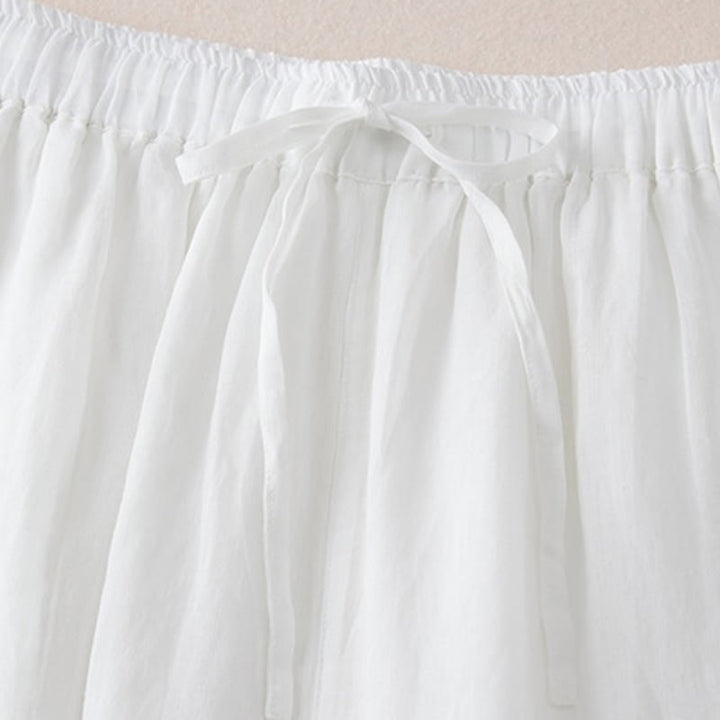 Pantalones anchos de algodón con diseño informal de Buddha Stones para mujer, tallas 7-8, con bolsillos - image 12