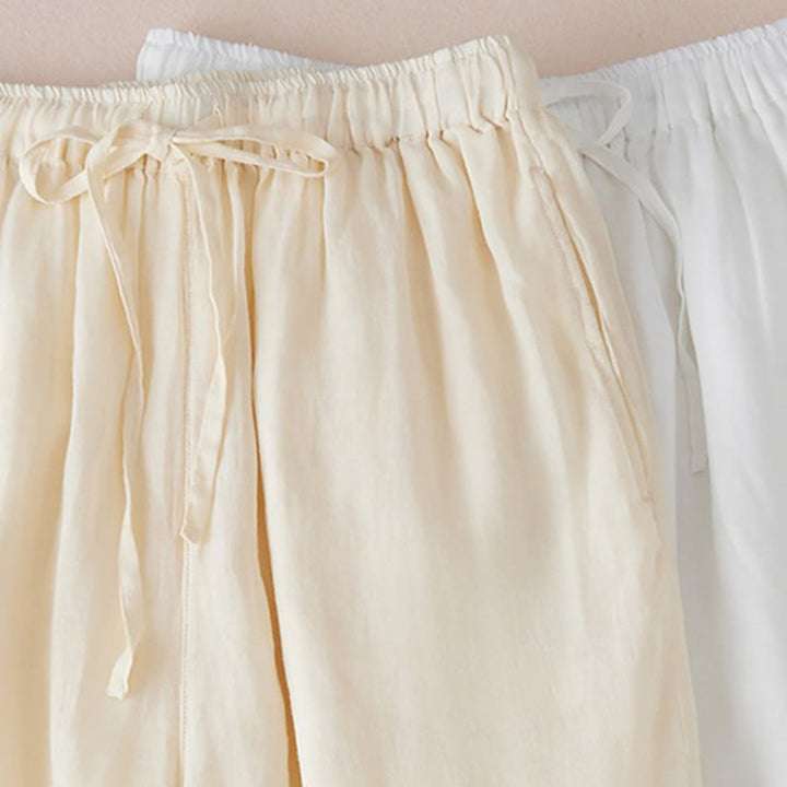 Pantalones anchos de algodón con diseño informal de Buddha Stones para mujer, tallas 7-8, con bolsillos - image 16