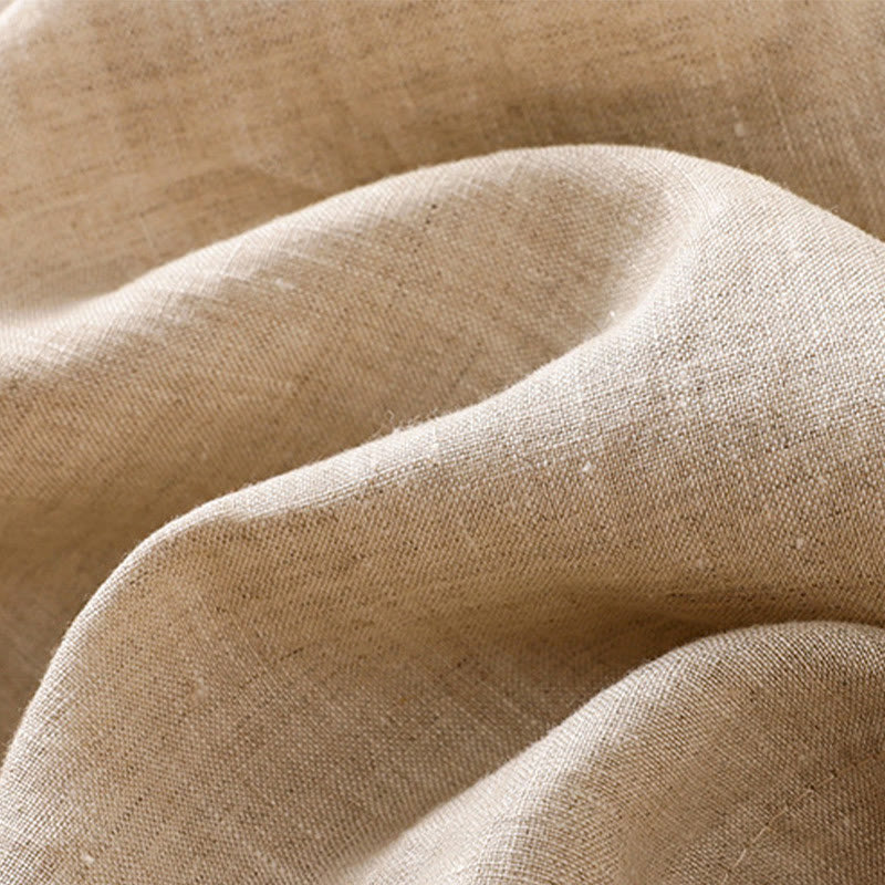 Pantalones casuales de algodón con diseño de pierna recta y bolsillos para mujer, de Buddha Stones, de largo 7-8. - image 6