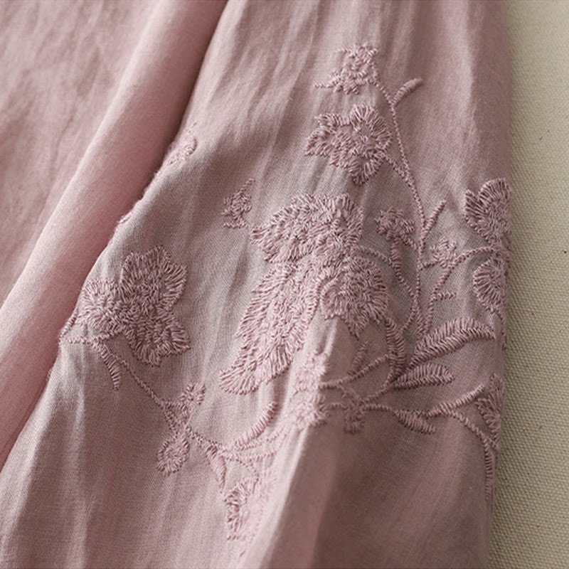 Camisa de mujer con botones y bordado de Buddha Stones - image 19