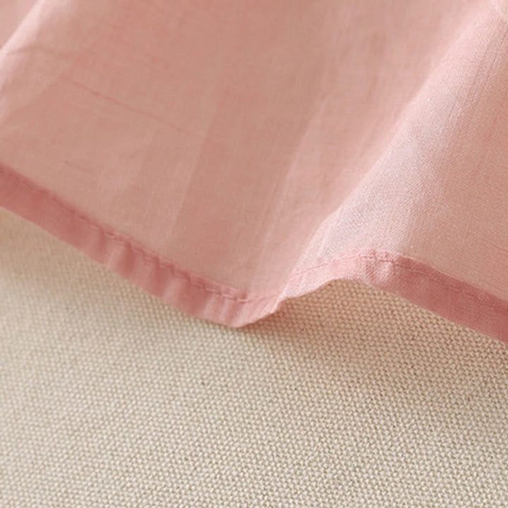 Camisa de lino y algodón para mujer con bordado de flores y Buddha Stones, de botonadura sencilla - image 30