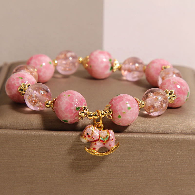 Pulsera Liuli de caballo balancín con Buddha Stones - image 3