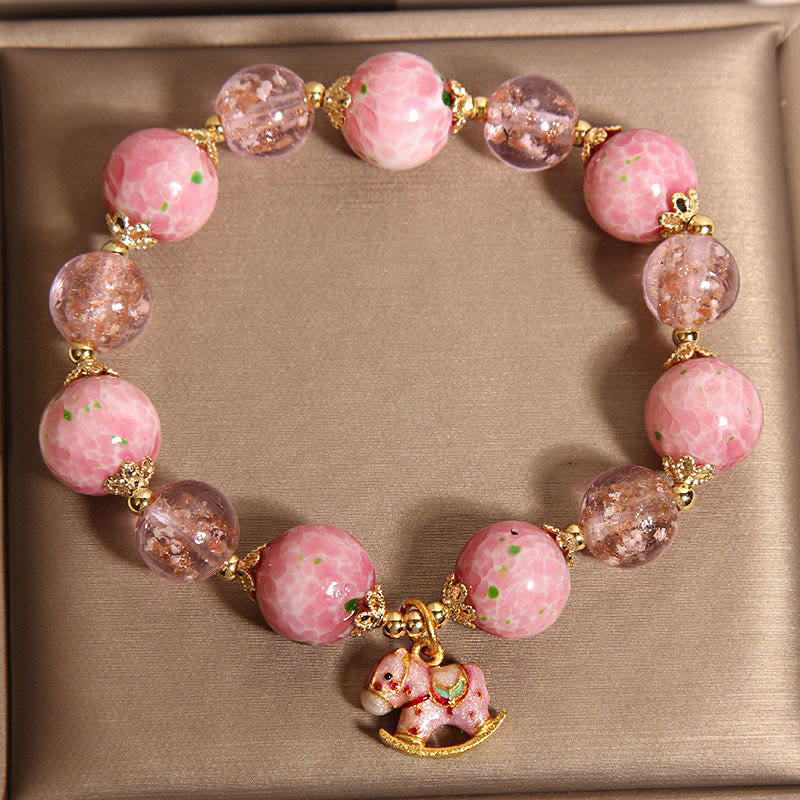 Pulsera Liuli de caballo balancín con Buddha Stones - image 4