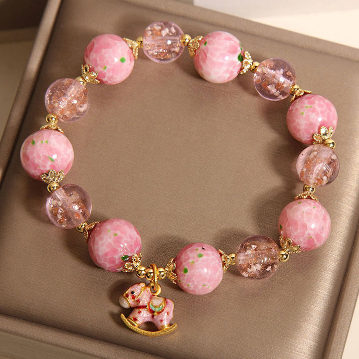 Pulsera Liuli de caballo balancín con Buddha Stones - image 6