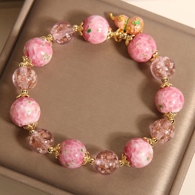 Pulsera Liuli de calabaza y Buddha Stones - image 3