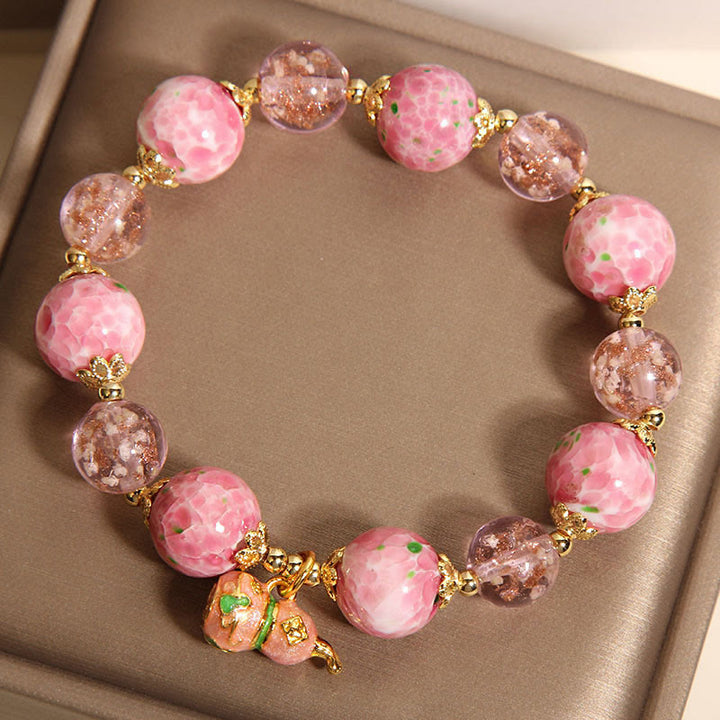 Pulsera Liuli de calabaza y Buddha Stones - image 4
