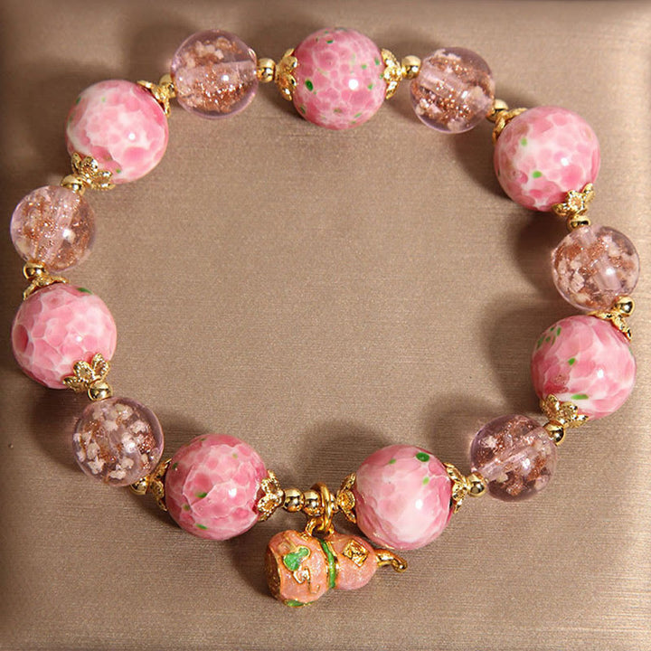 Pulsera Liuli de calabaza y Buddha Stones - image 6