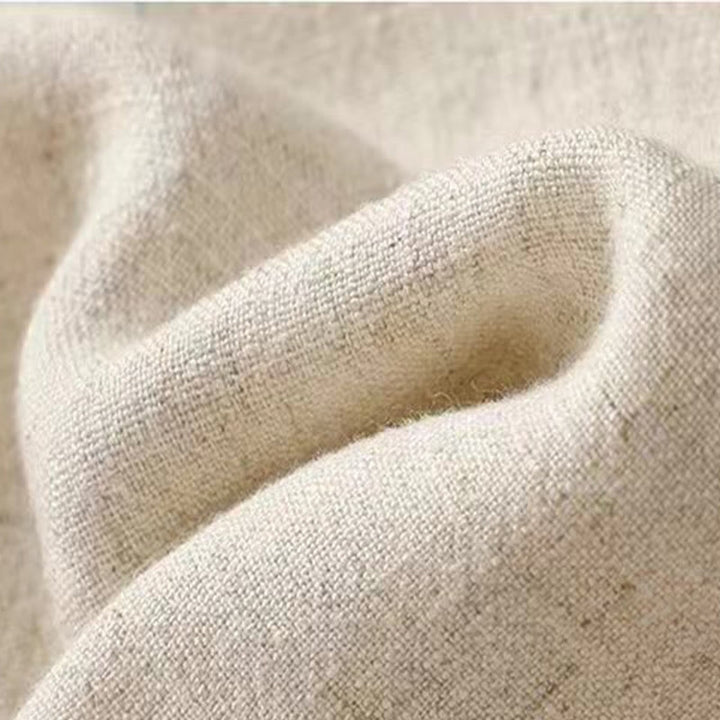 Chaqueta de manga larga con botones de rana y bolsillos para mujer de Buddha Stones en algodón y lino - image 22