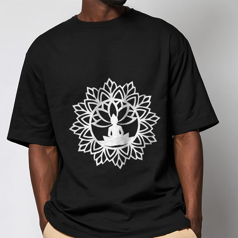 Camiseta informal con estampado de Buddha Stones de Buda - image 5