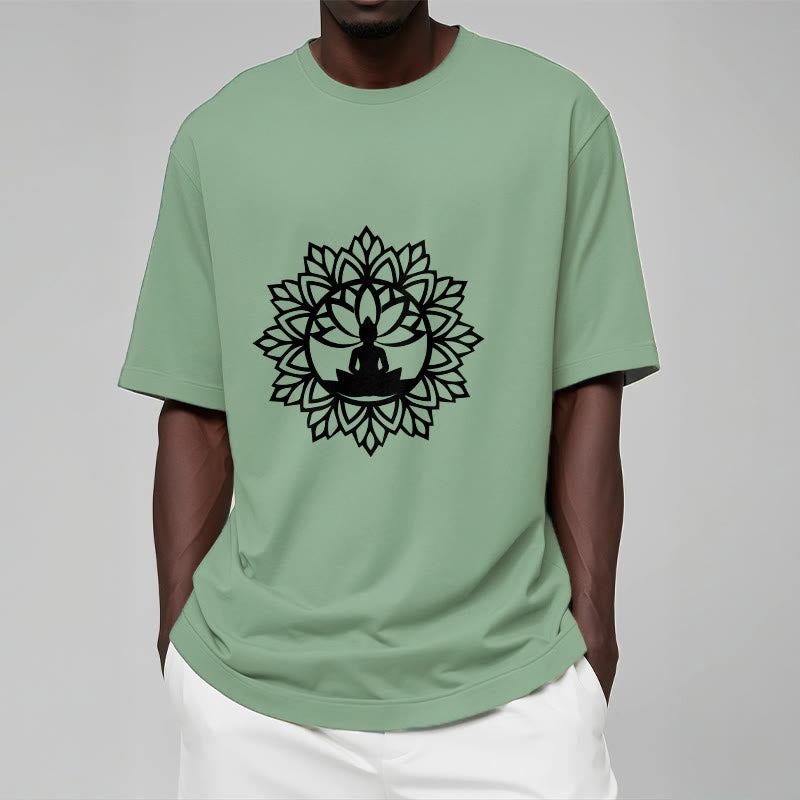 Camiseta informal con estampado de Buddha Stones de Buda - image 2