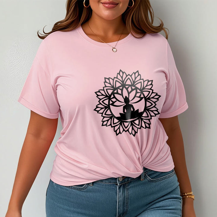 Camiseta informal con estampado de Buddha Stones de Buda - image 16