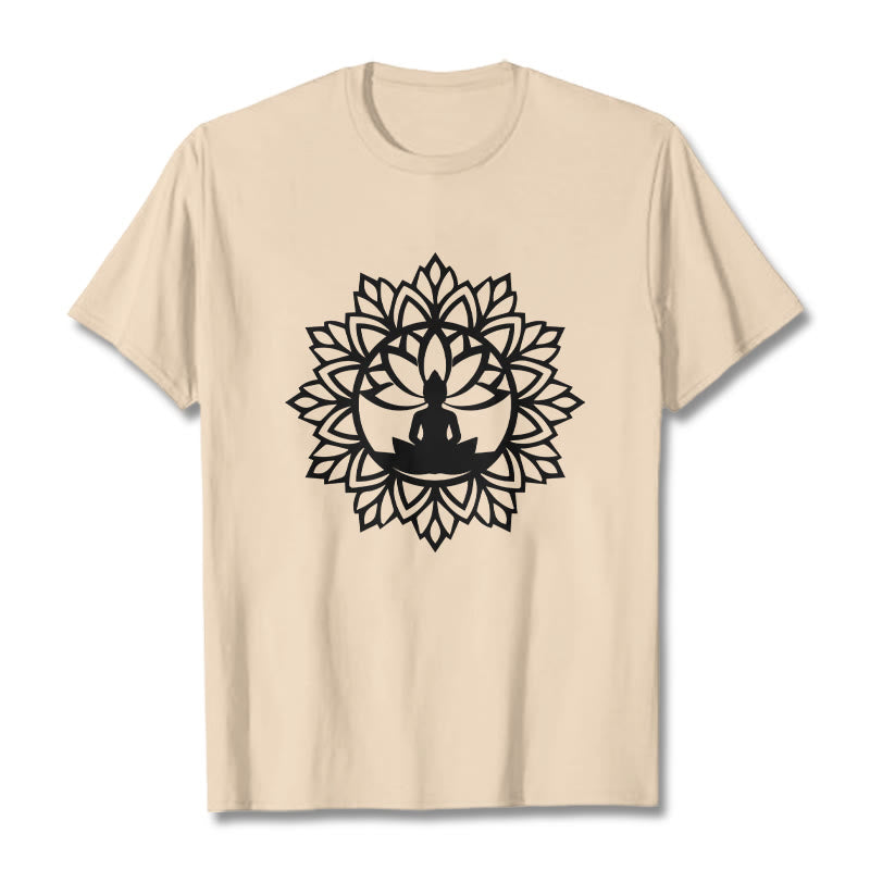 Camiseta informal con estampado de Buddha Stones de Buda - Sopa de mariscos - 2XL - image 11