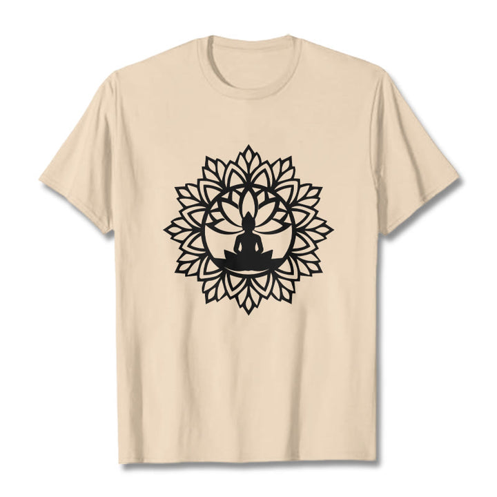 Camiseta informal con estampado de Buddha Stones de Buda - Sopa de mariscos - 2XL - image 11