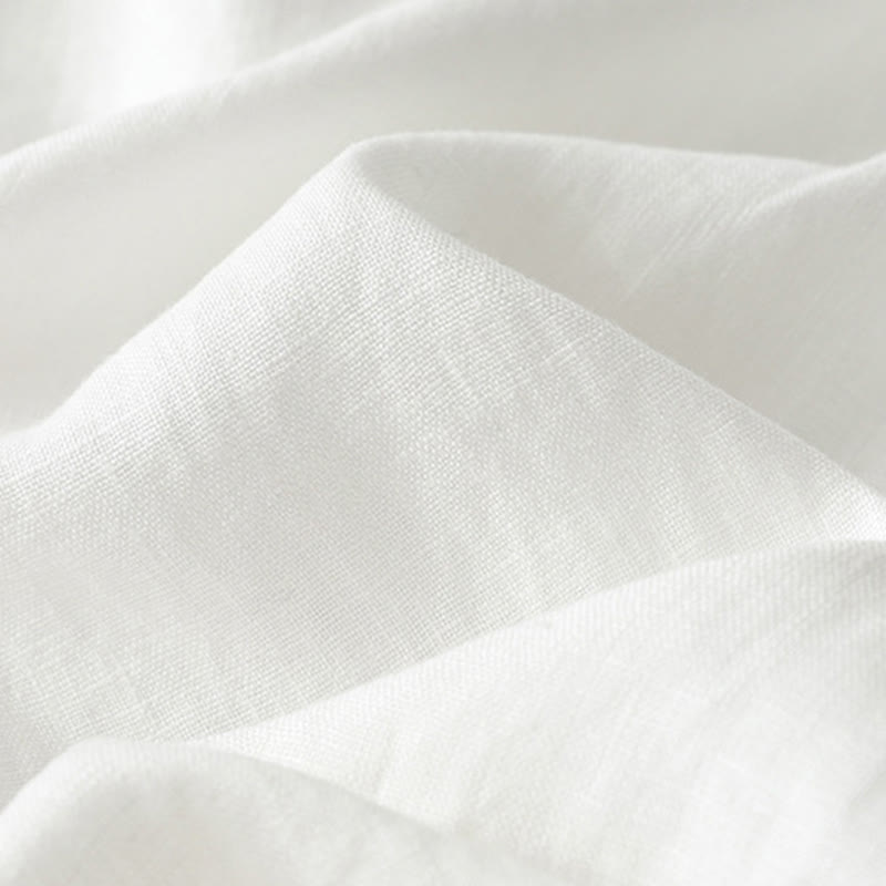 Pantalones anchos de algodón para mujer, estilo retro, informales, con bolsillos y cremallera, de Buddha Stones - image 13