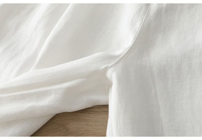 Pantalones anchos de algodón para mujer, estilo retro, informales, con bolsillos y cremallera, de Buddha Stones - image 12