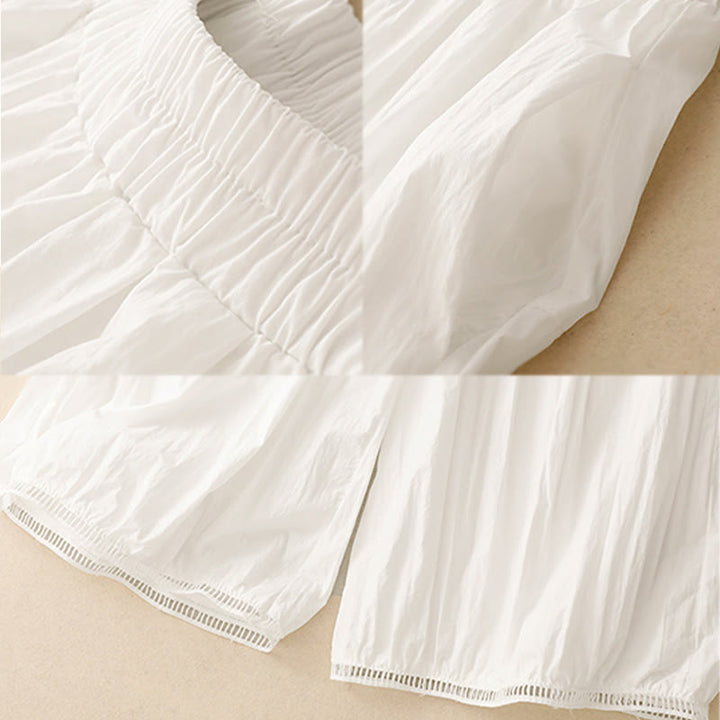 Pantalones de Buddha Stones para mujer, de pierna ancha, con bolsillos y dobladillo informal, diseño hueco, talla 7-8 - image 11