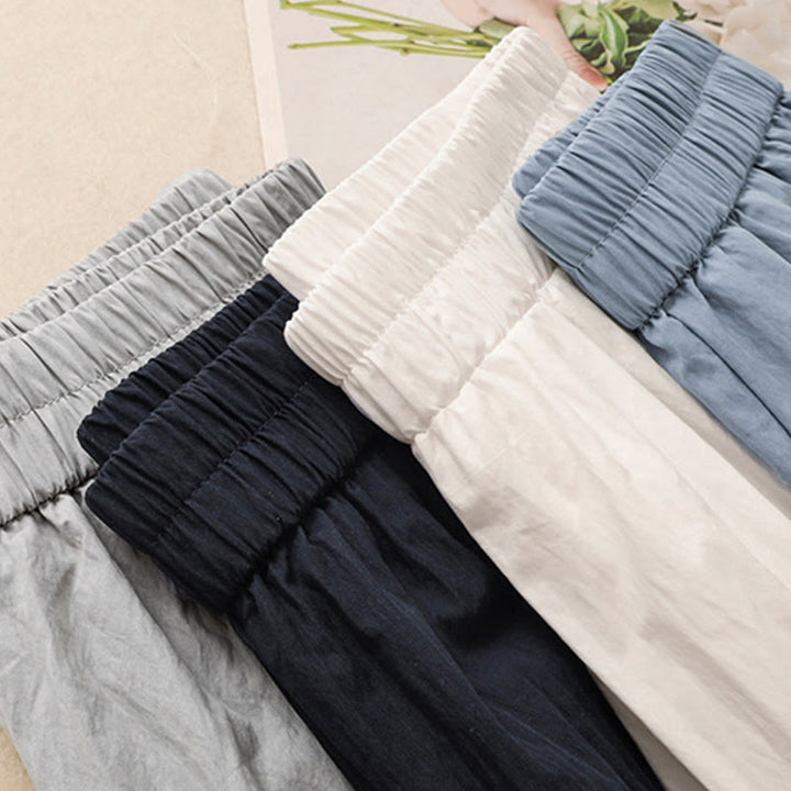 Pantalones de Buddha Stones para mujer, de pierna ancha, con bolsillos y dobladillo informal, diseño hueco, talla 7-8 - image 21