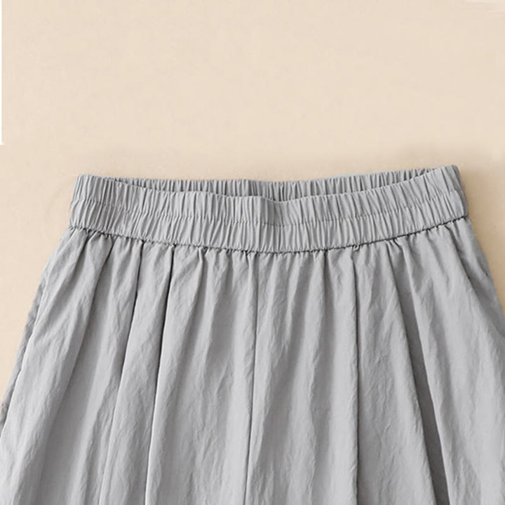 Pantalones de Buddha Stones para mujer, de pierna ancha, con bolsillos y dobladillo informal, diseño hueco, talla 7-8 - image 13