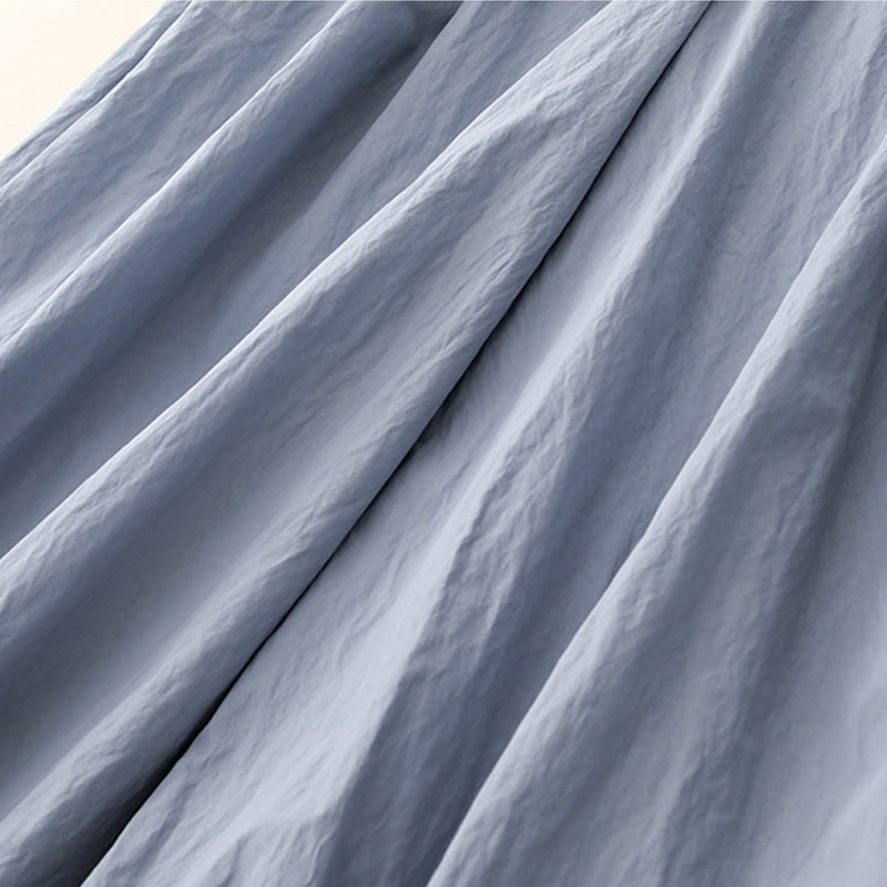 Pantalones de Buddha Stones para mujer, de pierna ancha, con bolsillos y dobladillo informal, diseño hueco, talla 7-8 - image 5