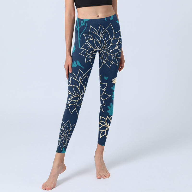 Leggings de yoga para mujer con estampado de Buddha Stones - image 6