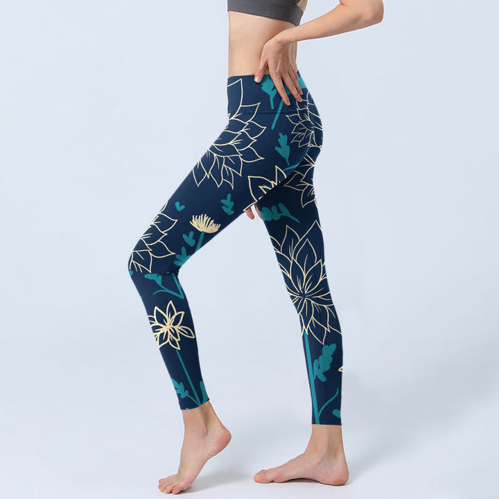 Leggings de yoga para mujer con estampado de Buddha Stones - image 2
