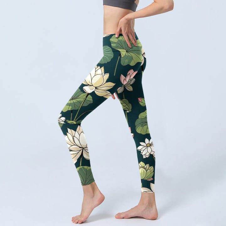 Leggings de yoga para mujer con estampado de Buddha Stones - image 2