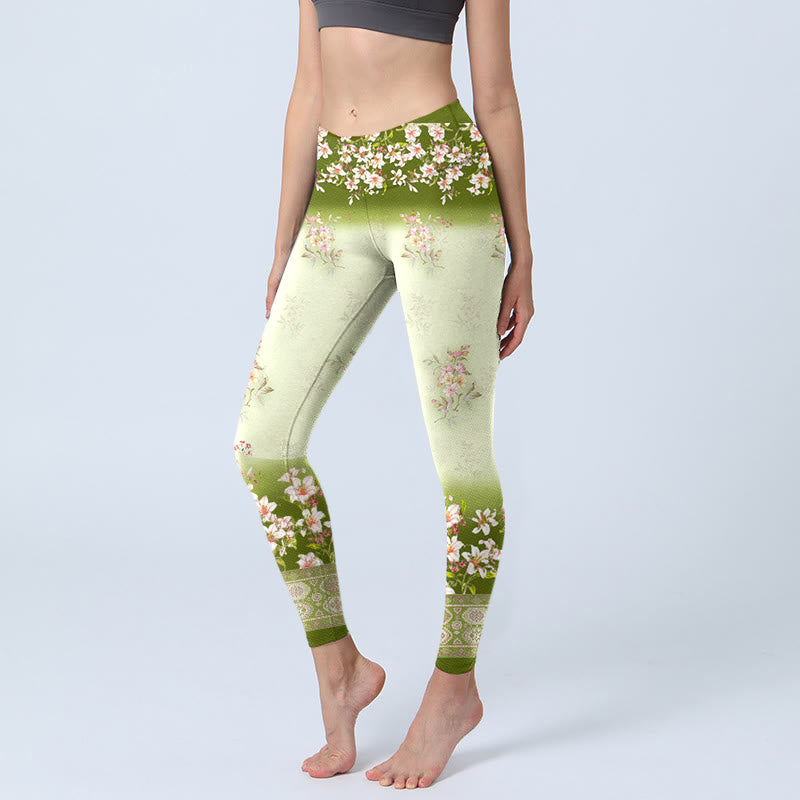 Leggings de yoga para mujer con estampado de Buddha Stones - Gotas de miel - US18，UK/AU22，EU50 (4XL) - image 1