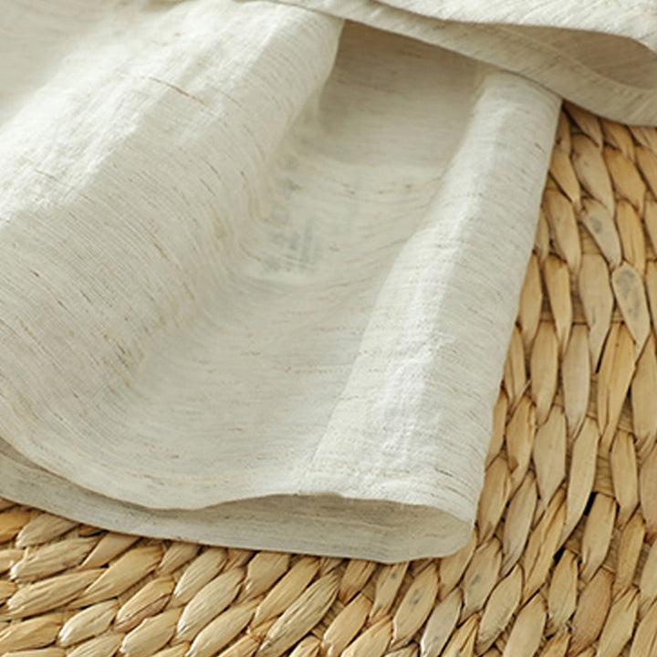 Camisa blanca lisa con botones y manga tres cuartos para mujer Buddha Stones - image 9