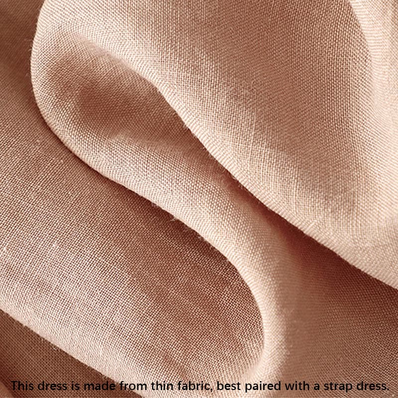 Vestido midi de verano para mujer de algodón y lino con cuello en V y botones de rana, manga corta y estampado de Buddha Stones - image 8