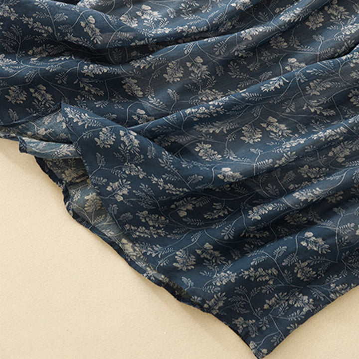 Falda de mujer con estampado floral de Buddha Stones , corte en A, cintura elástica y bolsillos. - image 15