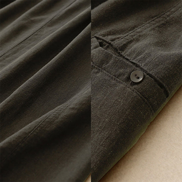 Falda de algodón con cintura elástica y cordón ajustable de Buddha Stones para mujer - image 18