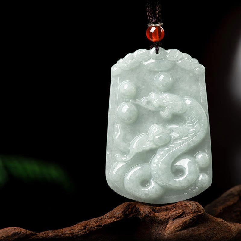 Collar con colgante de amuleto de abundancia del zodíaco chino de 12 Buddha Stones de jade natural - Serpiente - image 19