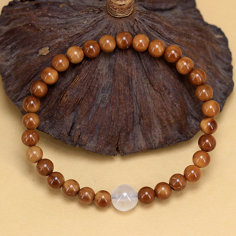 Pulsera de la suerte con piedra de ágata de semilla de kuka de Buddha Stones - Semilla de Kuka (circunferencia de la muñeca: 15-17 cm) - image 1
