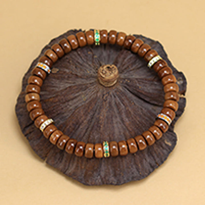 Pulsera de protección de la suerte con semillas de kuka y Buddha Stones - image 5